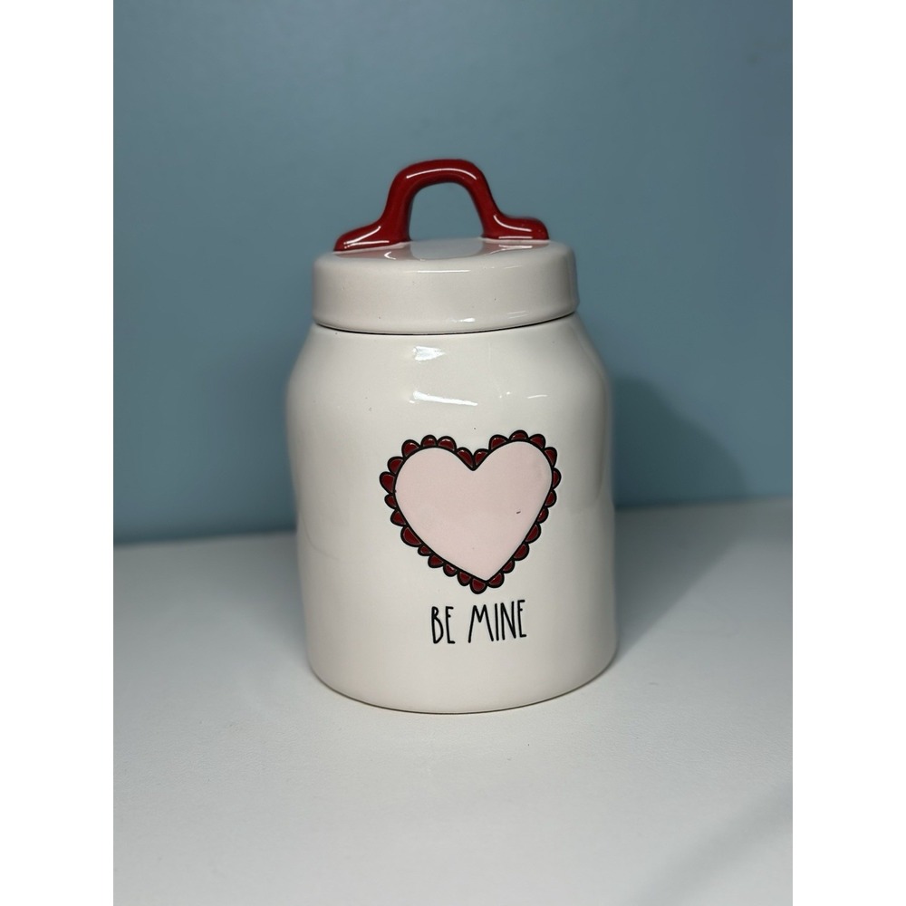Rae Dunn Canister BE MINE with Heart Jar by Magenta Artisan Collection